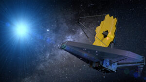 Generated image of the James Webb Telescope