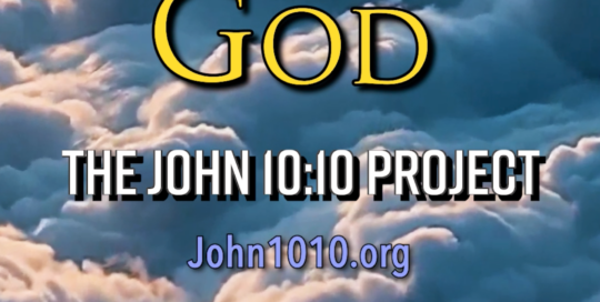 photo of the sky with clouds and text overlay that says 'Glimpses of God'