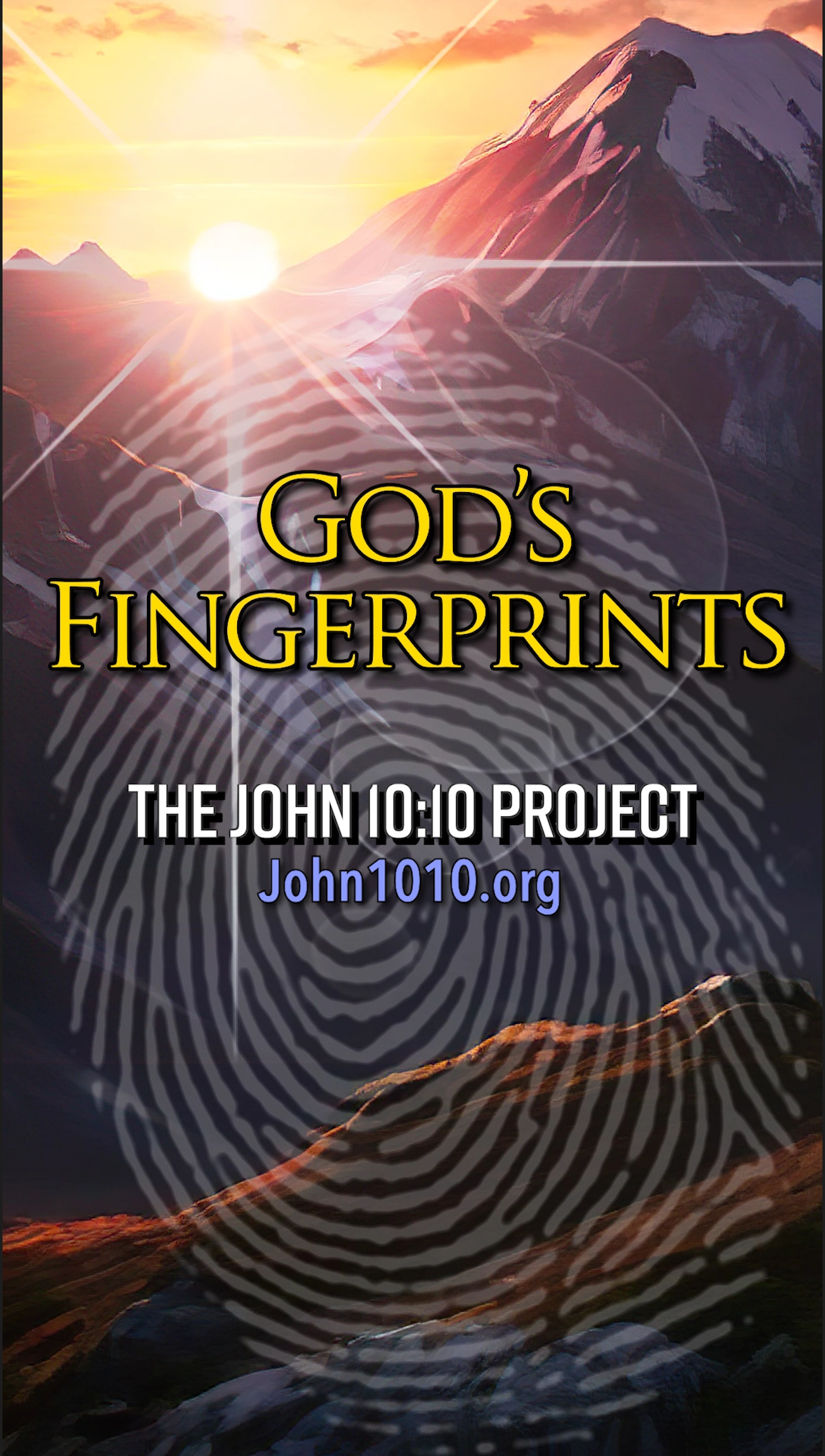 image composite of a fingerprint up against the universe and a bright light